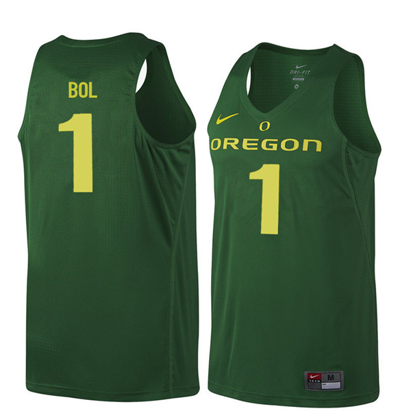 Men #1 Bol Bol Oregon Ducks College Basketball Jerseys Sale-Dark Green